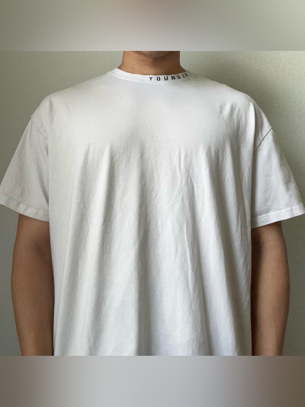 YoungLA Logo Graphics White Tee Shirt